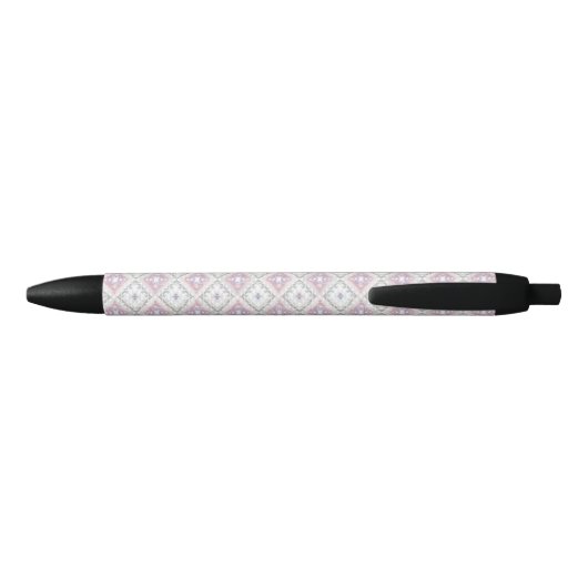 Abstract Geometric Aztec Pattern Zwarte Inkt Pen (Achterkant)