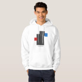 Abstract Geometric Balance – Minimal Modern Blocks Hoodie (Voorkant volledig)