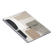 Abstract geometric boho contemporary Notitieboek (Rechterzijde)