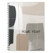 Abstract geometric boho contemporary Notitieboek (Voorkant)