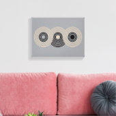 Abstract Geometric Circles and Lines Canvas Afdruk (Insitu (Woonkamer))