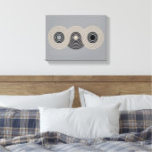 Abstract Geometric Circles and Lines Canvas Afdruk (Insitu (Slaapkamer))
