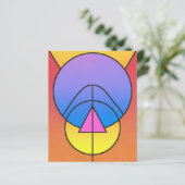 Abstract Geometric Circles Line Colorful Paper (Staand voorkant)