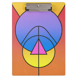 Abstract Geometric Circles Line Colorful Poster Klembord