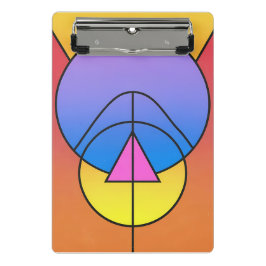 Abstract Geometric Circles Line Colorful Poster Mini Klembord