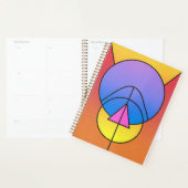 Abstract Geometric Circles Line Poster (Devant avec enveloppe)