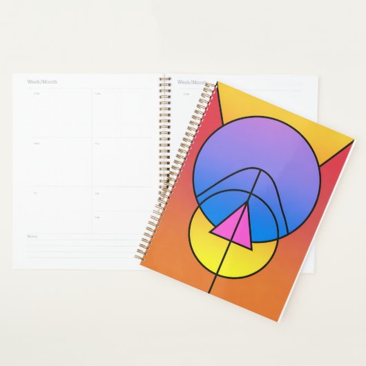 Abstract Geometric Circles Line Poster (Devant avec enveloppe)