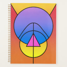 Abstract Geometric Circles Line  Poster