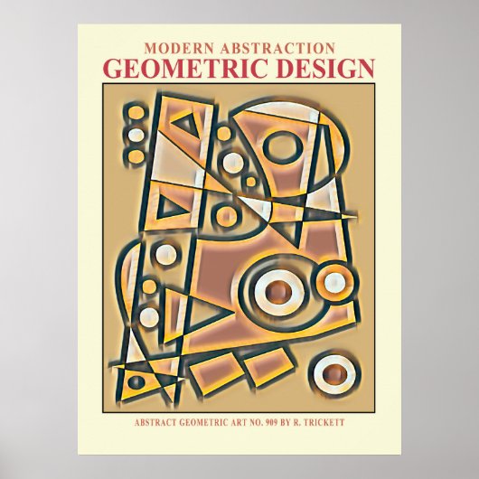 Abstract Geometric EP nr. 6 Poster (Voorkant)