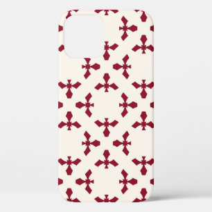 Abstract geometric floral pattern. Seamles iPhone 12 Hoesje