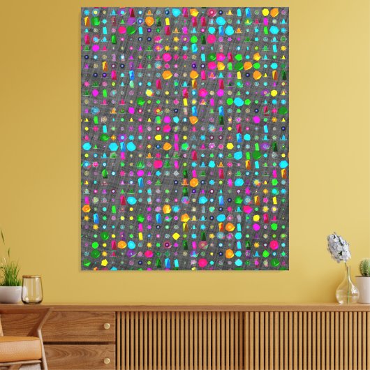 Abstract Geometric Pattern Canvas (Insitu (Woonkamer))