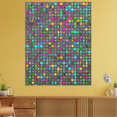 Abstract Geometric Pattern Canvas  Afdruk (Insitu (Woonkamer))