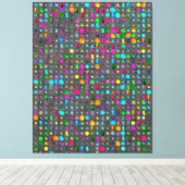 Abstract Geometric Pattern Canvas  Afdruk (Insitu (Houten vloer))