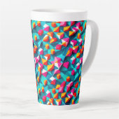Abstract geometric pattern design 14 - Latte Mug (Angle droit)