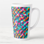 Abstract geometric pattern design 14 - Latte Mug (Droite)