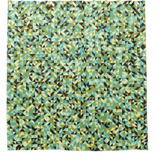 Abstract Geometric Pattern generative computationa Douchegordijn (Voorkant)