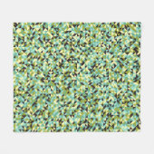 Abstract Geometric Pattern generative computationa Fleece Deken (Voorkant (Horizontaal))