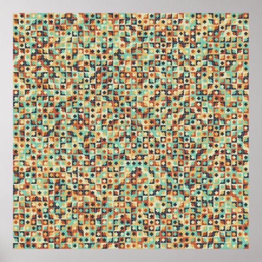 Abstract Geometric Pattern generative computationa Poster (Voorkant)