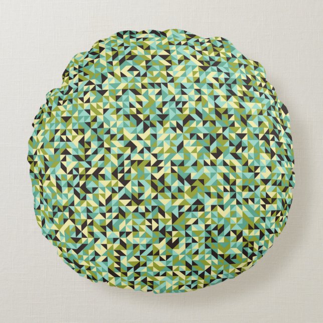 Abstract Geometric Pattern generative computationa Rond Kussen (Voorkant)