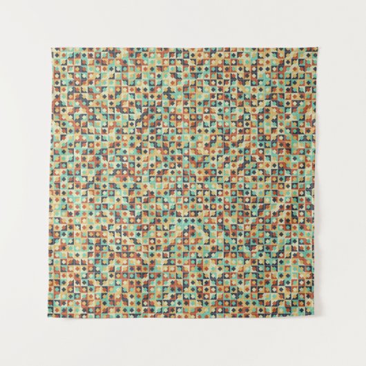 Abstract Geometric Pattern generative computationa Wandkleed (Voorkant)