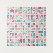 Abstract Geometric Pattern generative computationa Wandkleed (Voorkant (horizontaal))