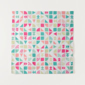 Abstract Geometric Pattern generative computationa Wandkleed (Voorkant)