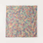 Abstract Geometric Pattern generative computationa Wandkleed (Voorkant)