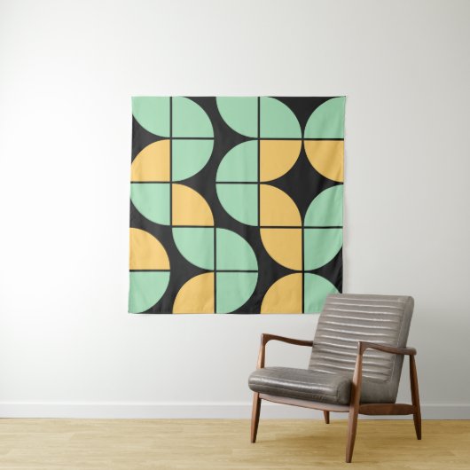 Abstract Geometric Pattern generative computationa Wandkleed (In Situ (horizontaal))