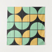 Abstract Geometric Pattern generative computationa Wandkleed (Voorkant)
