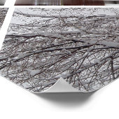 Abstract Geometric Pattern in Winter Poster (Hoek)