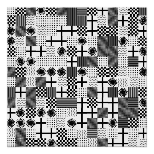 Abstract Geometric pattern Perfect Poster (Voorkant)