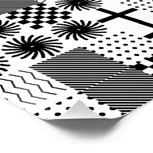 Abstract Geometric pattern Perfect Poster (Hoek)