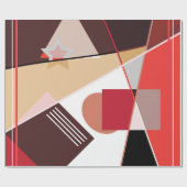 Abstract geometric pattern, silk scarf shawl desi cadeaupapier (Vlak)