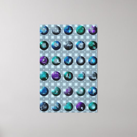 Abstract Geometric Pattern Wallart  Canvas Afdruk (Voorkant)