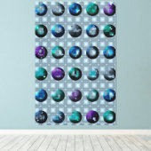 Abstract Geometric Pattern Wallart  Canvas Afdruk (Insitu (Houten vloer))