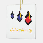 Abstract Geometric Women Modern Minimalist  Keramisch Ornament (Links)