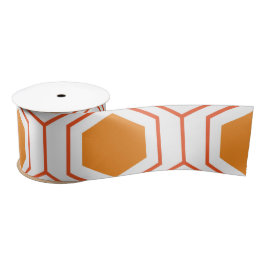 Abstract geometrical pattern in oranje and lint