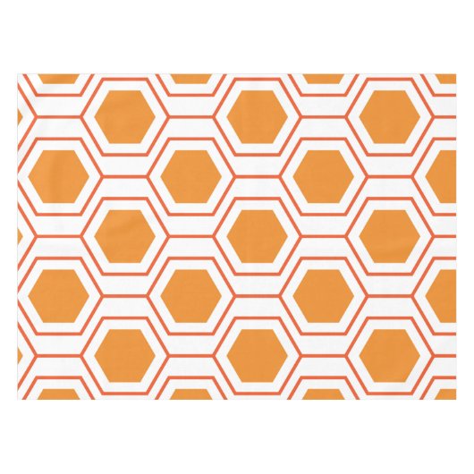 Abstract geometrical pattern in oranje and tafelkleed (Voorkant (Horizontaal))