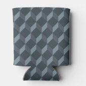 Abstract geometrisch achtergrondpatroon blikjeskoeler (Achterkant)