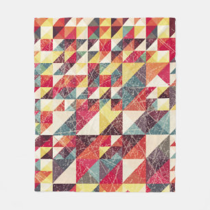 Abstract, geometrisch achtergrondpatroon, colo fleece deken