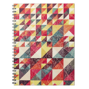 Abstract, geometrisch achtergrondpatroon, colo notitieboek