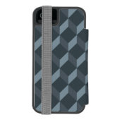 Abstract geometrisch achtergrondpatroon incipio iPhone portemonnee hoesje (Agenda Achterkant)