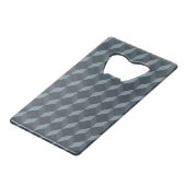 Abstract geometrisch achtergrondpatroon kredietkaart flessenopener (Achterkant Gekanteld)