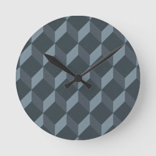 Abstract geometrisch achtergrondpatroon ronde klok