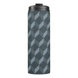 Abstract geometrisch achtergrondpatroon thermosbeker