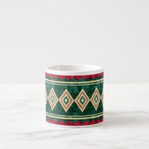 Abstract geometrisch Afrikaans stijlpatroon Espresso Kop
