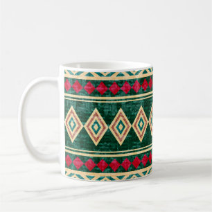 Abstract geometrisch Afrikaans stijlpatroon Koffiemok