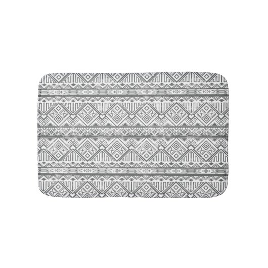 Abstract Geometrisch Aztec Patroon 2 Badmat (Voorkant)