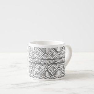 Abstract Geometrisch Aztec Patroon 2 Espresso Kop
