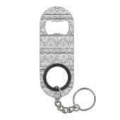 Abstract Geometrisch Aztec Patroon 2 Mini Flessenopener (Achterkant)